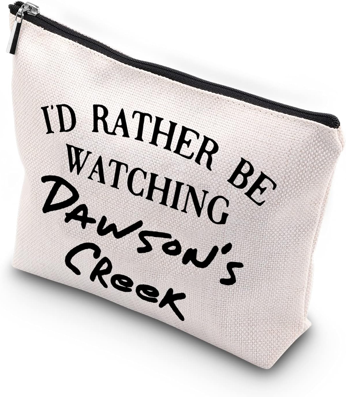 WCGXKOCreek TV Show Inspired Zipper Makeup Bag Travel Bag for Mom Sister Best Friend Wife Aunt (watching DAWSON'S)