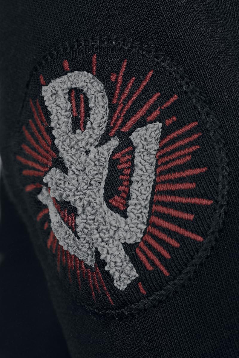 Powerwolf Logo Männer Kapuzenpullover schwarz/dunkelrot Band-Merch, Bands
