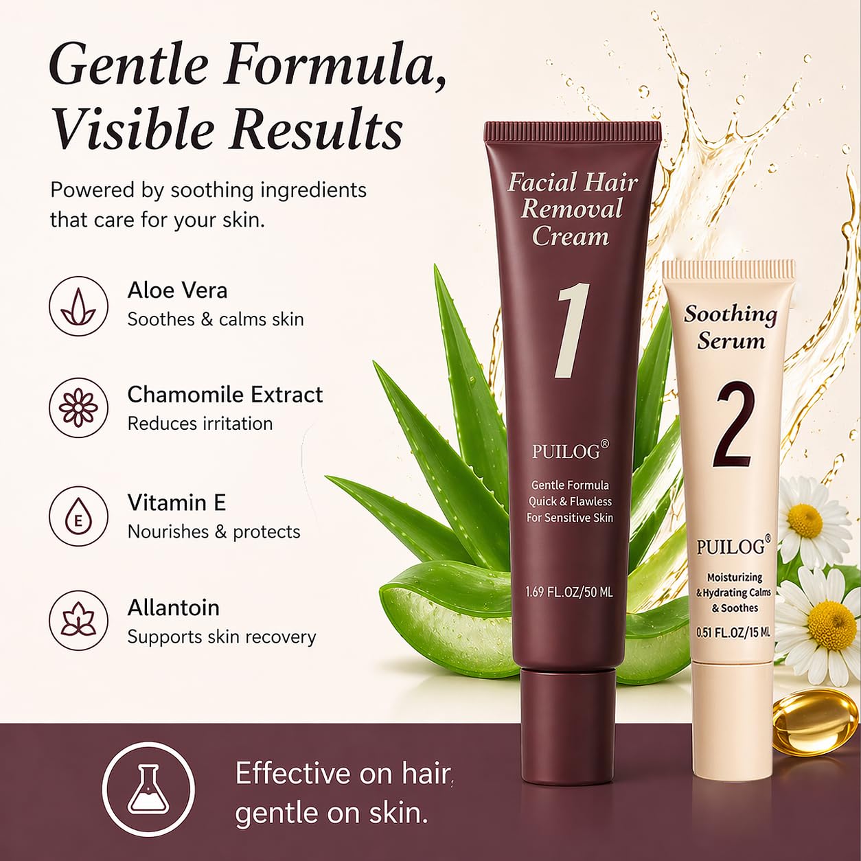 Painless Facial Hair Remover - 5 Min Smooth Skin -4