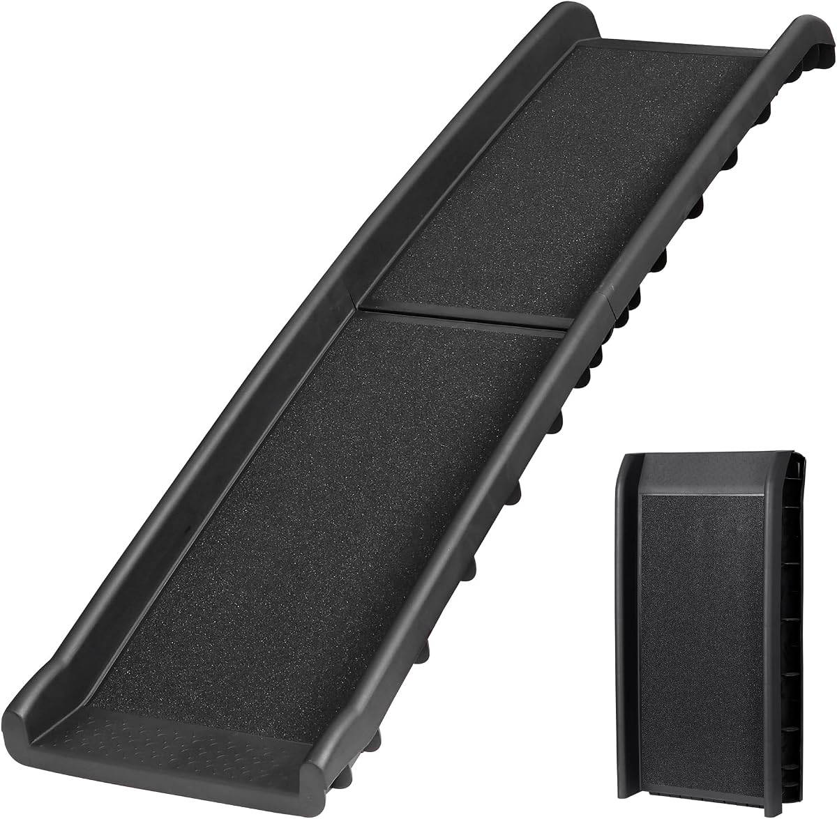 Rampa plegable para perros para coche, rampas para perros de 61 pulgadas para perros grandes, superficie antideslizante, rampa portátil para coche para perros, para SUV, coche y camión, rampa para mascotas al aire libre