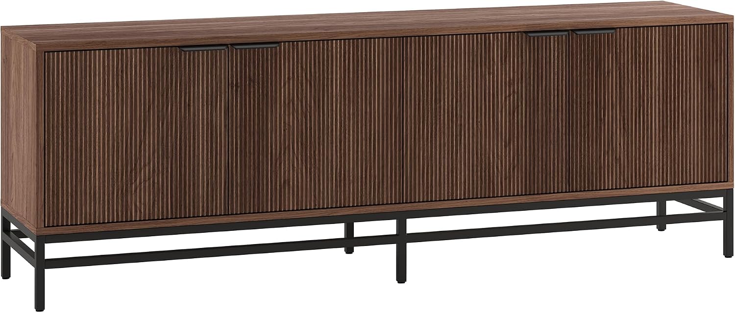 Henn&Hart 70" TV Stand for TVs up to 78", Medium Walnut