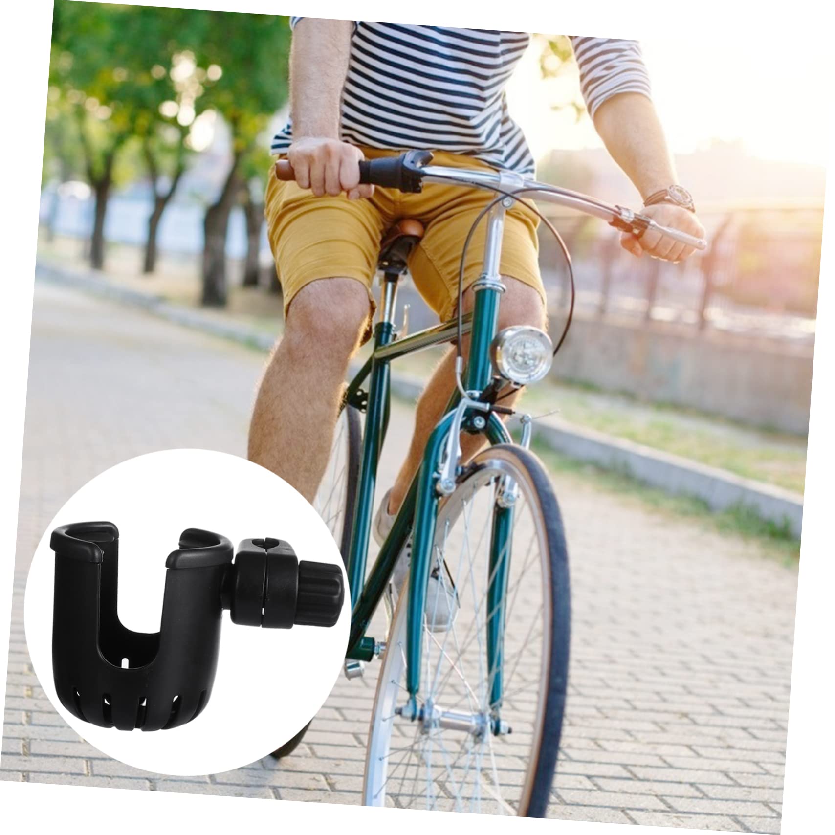 Universal 360 Rotatable Bike Water Bottle Holder Sturdy Cart Bottle Rack for Cycling Stroller and Outdoor Activities Versatile Water Holder for Mountain and Road Bikes