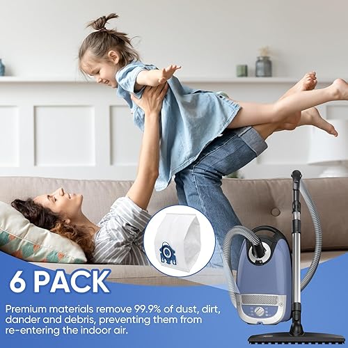 Miniatura 7 de Bolsas de repuesto Airclean GN 3D compatibles con aspiradora Miele Classic C1, Complete C1, Complete C2, Complete C3, S227S240, S270, S400, S2, S5,