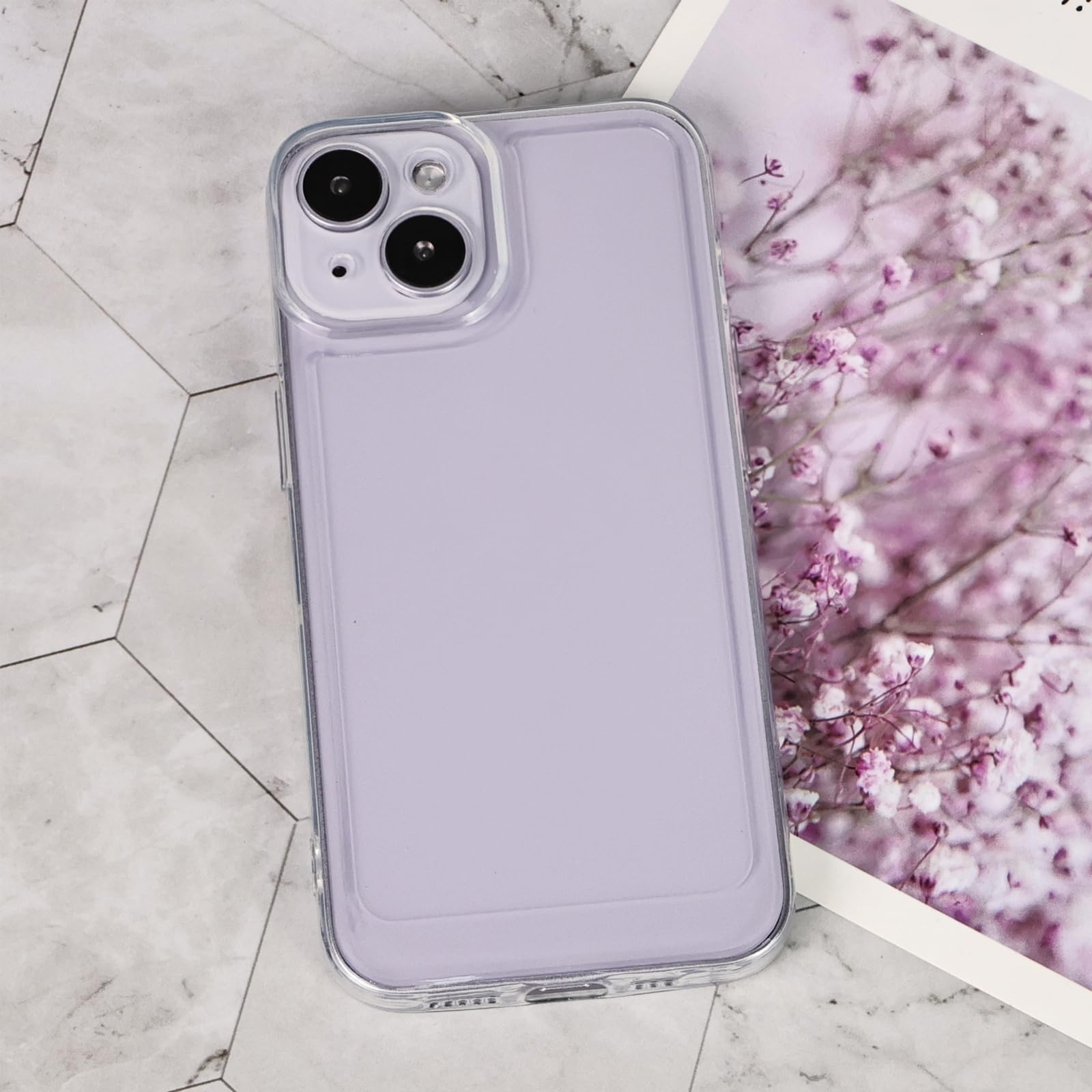 Compatible with iPhone 13 Case Clear Drop-Resistant Phone Case with All-Inclusive Lens Soft TPU Phone Cover for Different