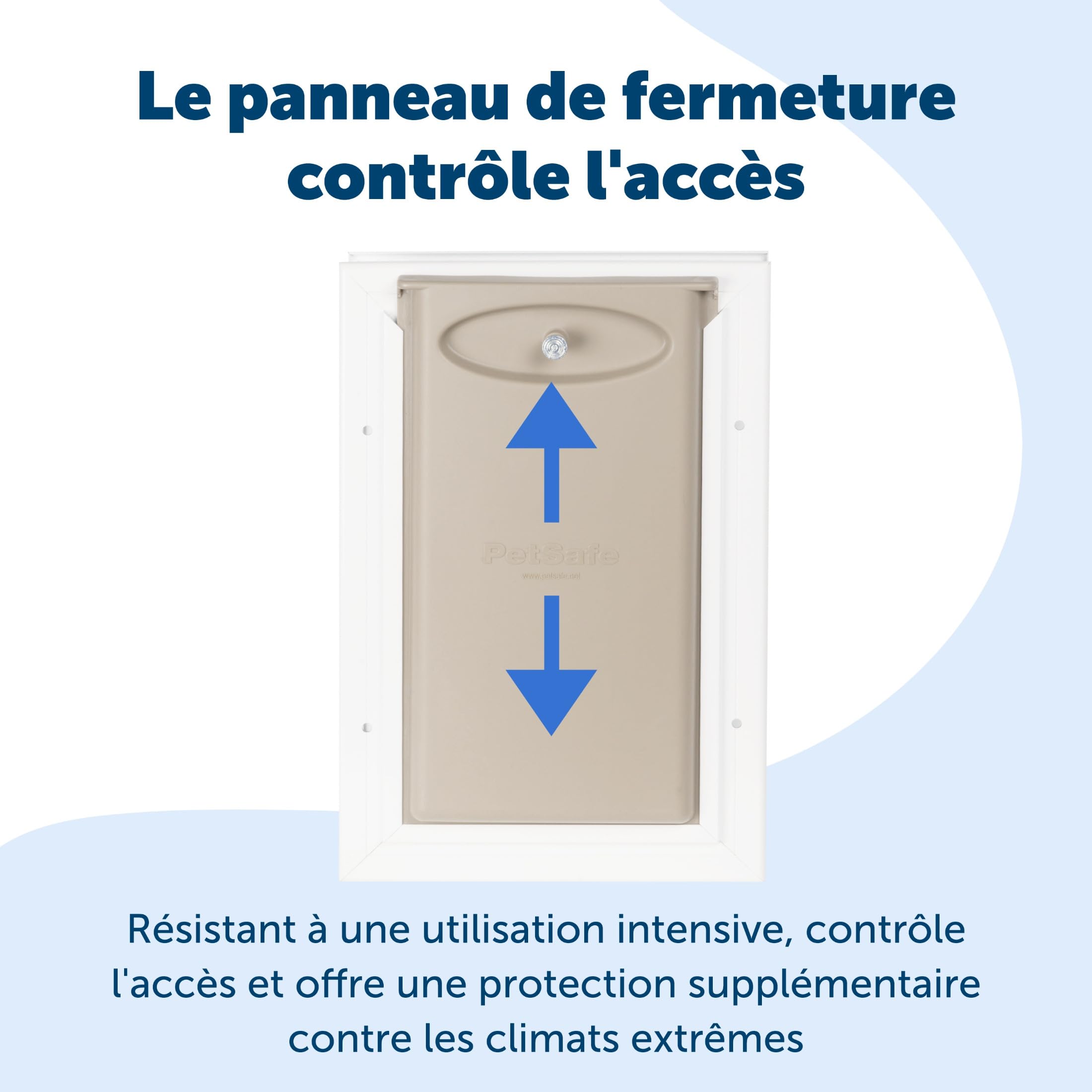 PetSafe - Porte pour Animaux de Compagnie en Aluminium - Cadre Durable, Joint Résistant aux Intempéries, Installation Facile au DIY - XL