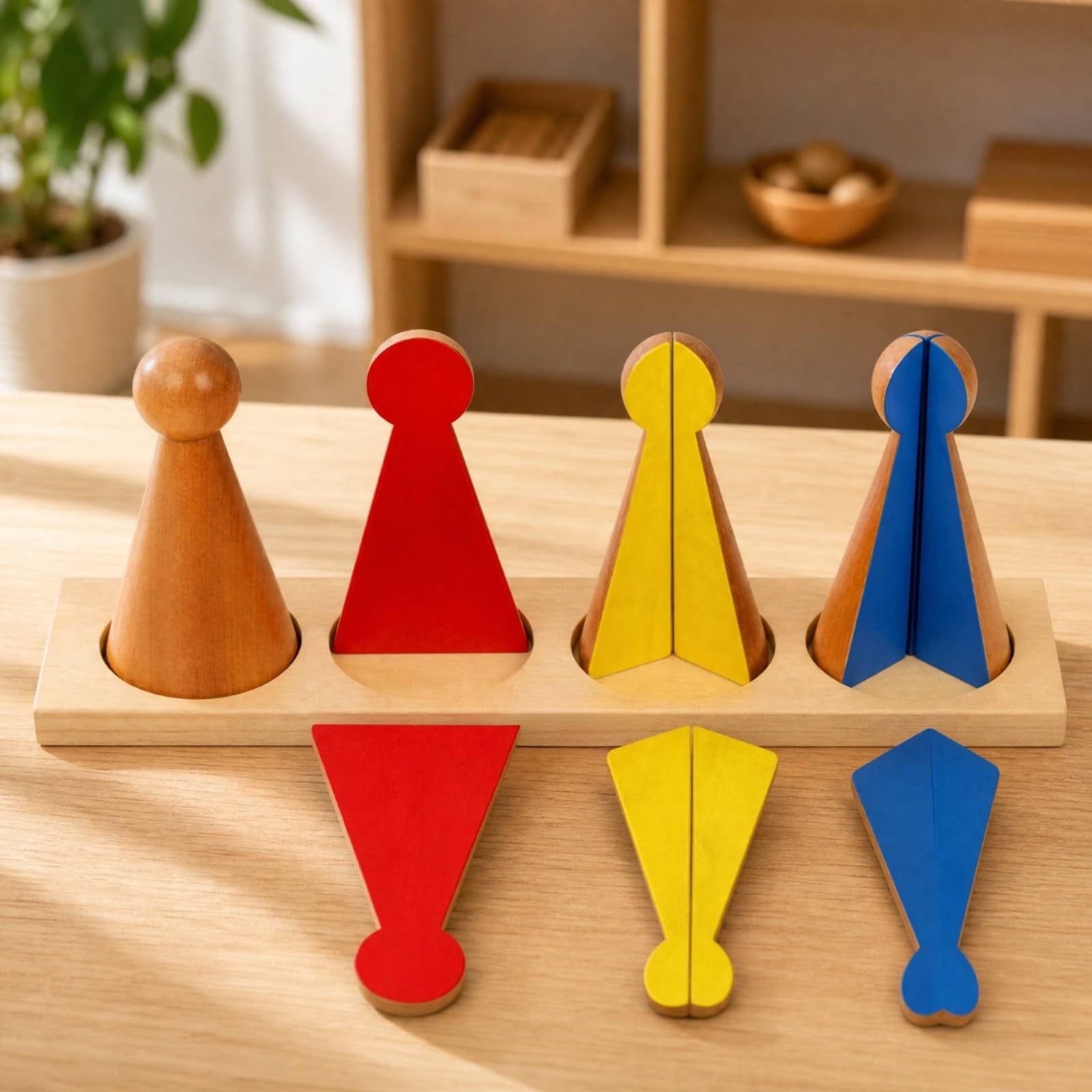 Amagogo Ayuda Enseñanza Fracciones Child-Centered con Las Material Didáctico Juguete Educativo para Familias Que Educan en Casa