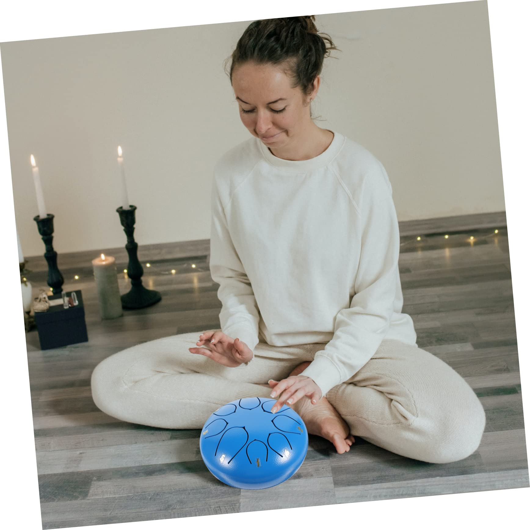 TOYANDONA Instrumento de Percusión de Lengüeta de Mano Etéreo para Yoga de Instrumentos Musicales de Lengüeta para Principiantes