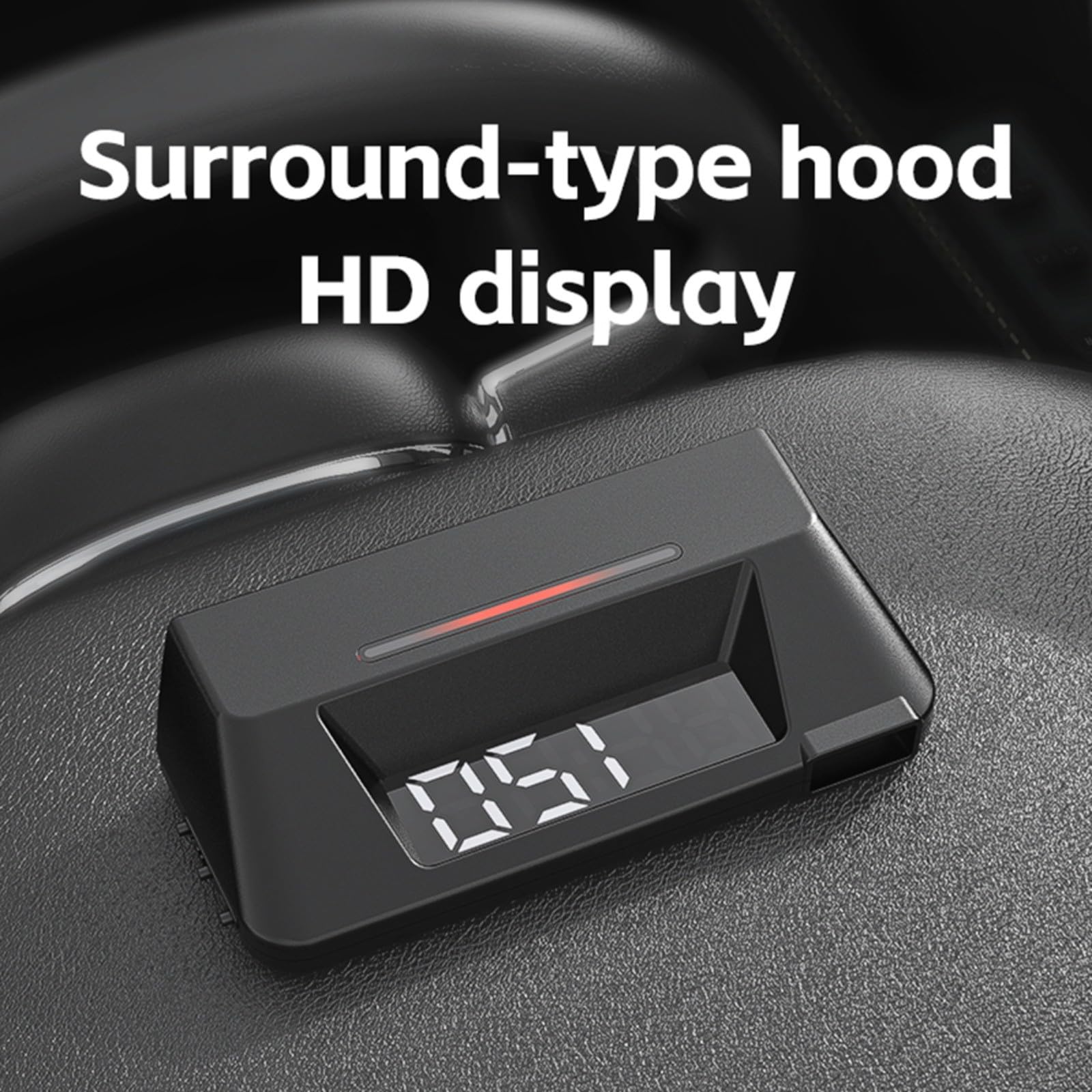 OBD2 - Pantalla frontal para coche HUD con velocímetro, medidor de voltaje de temperatura del agua, proyección digital para vehículos desde 2004
