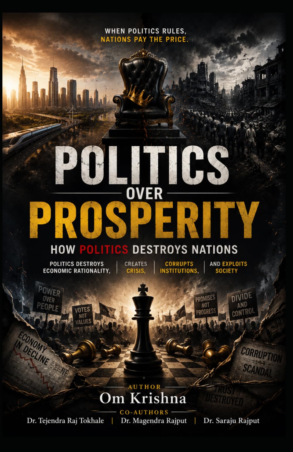Politics Over Prosperity: How Politics Destroys Nations: Politics Destroys Economic Rationality, Creates Crisis, Corrupts Institutions, and Exploits Society