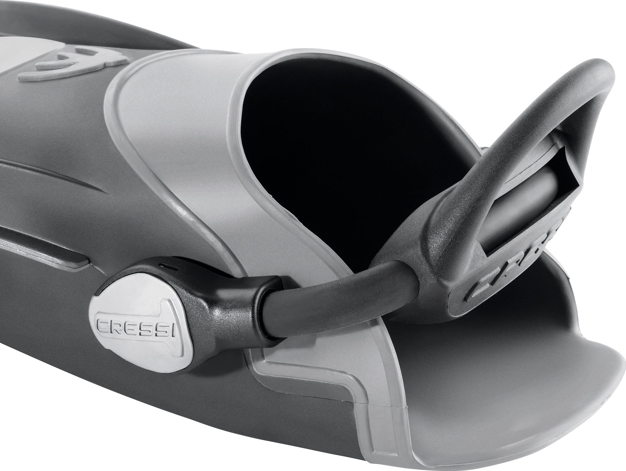Cressi EBS Short Fit Ara-Pro Light Aletas de Buceo, Unisex, Negro, 18 cm