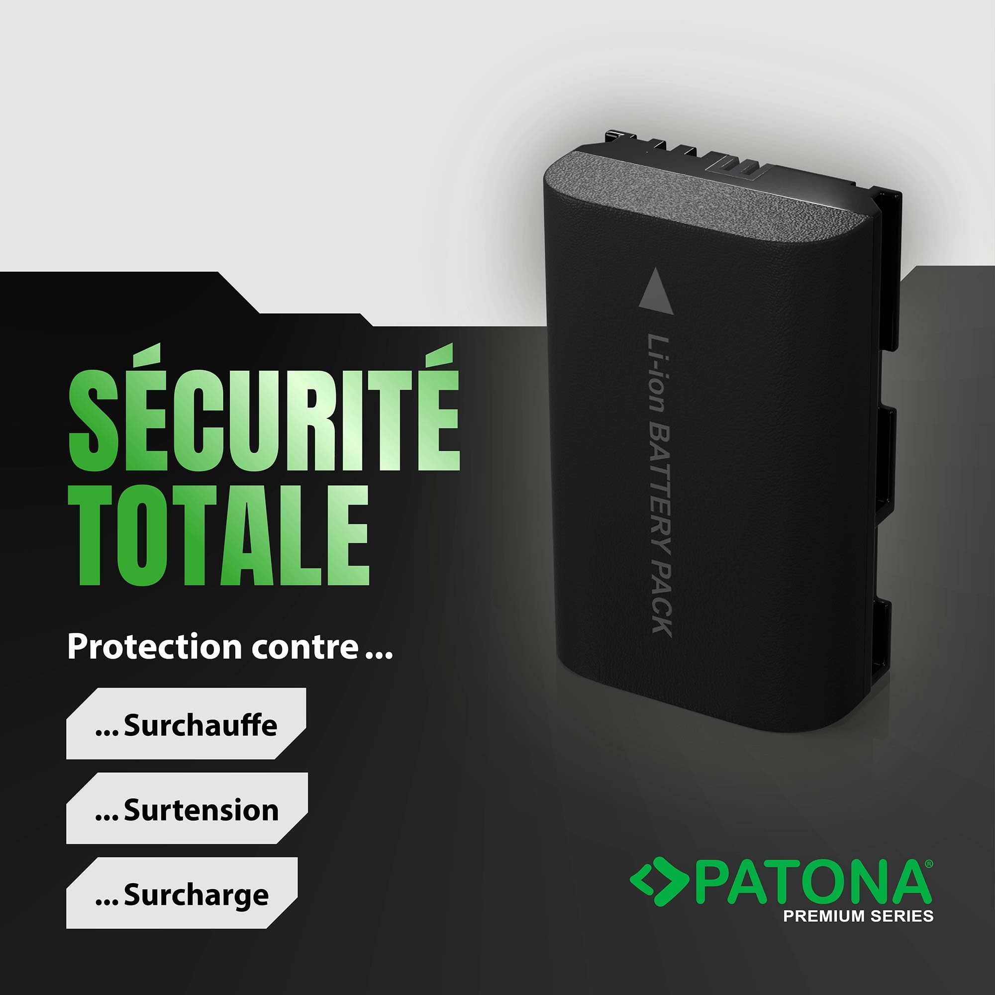 PATONA 2X Premium Batterie pour Canon LP-E6 LPE6 2400mAh | Batterie pour EOS 5D Mark II III IV 5DS R R5 6D 7D 60D 60Da 70D 80D 90D XC10 XC15 WFT-E5 E7, anti court-circuit