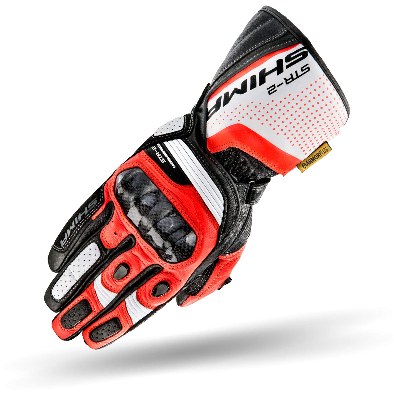 SHIMA STR-2 Motorcycle Gloves Men Leather Biker Armoured Ventilated Protectors Sliders Racing Powersports Motorsport