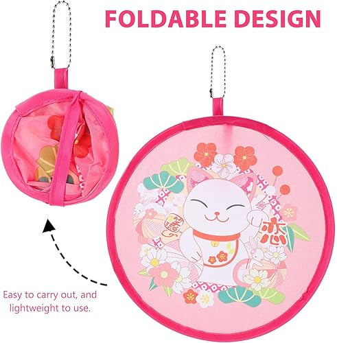 Miniatura 9 de Ventilador plegable de mano, 3 piezas, regalo de ventilador plegable, ventilador de mano, ventiladores plegables para rendimiento, ventilador