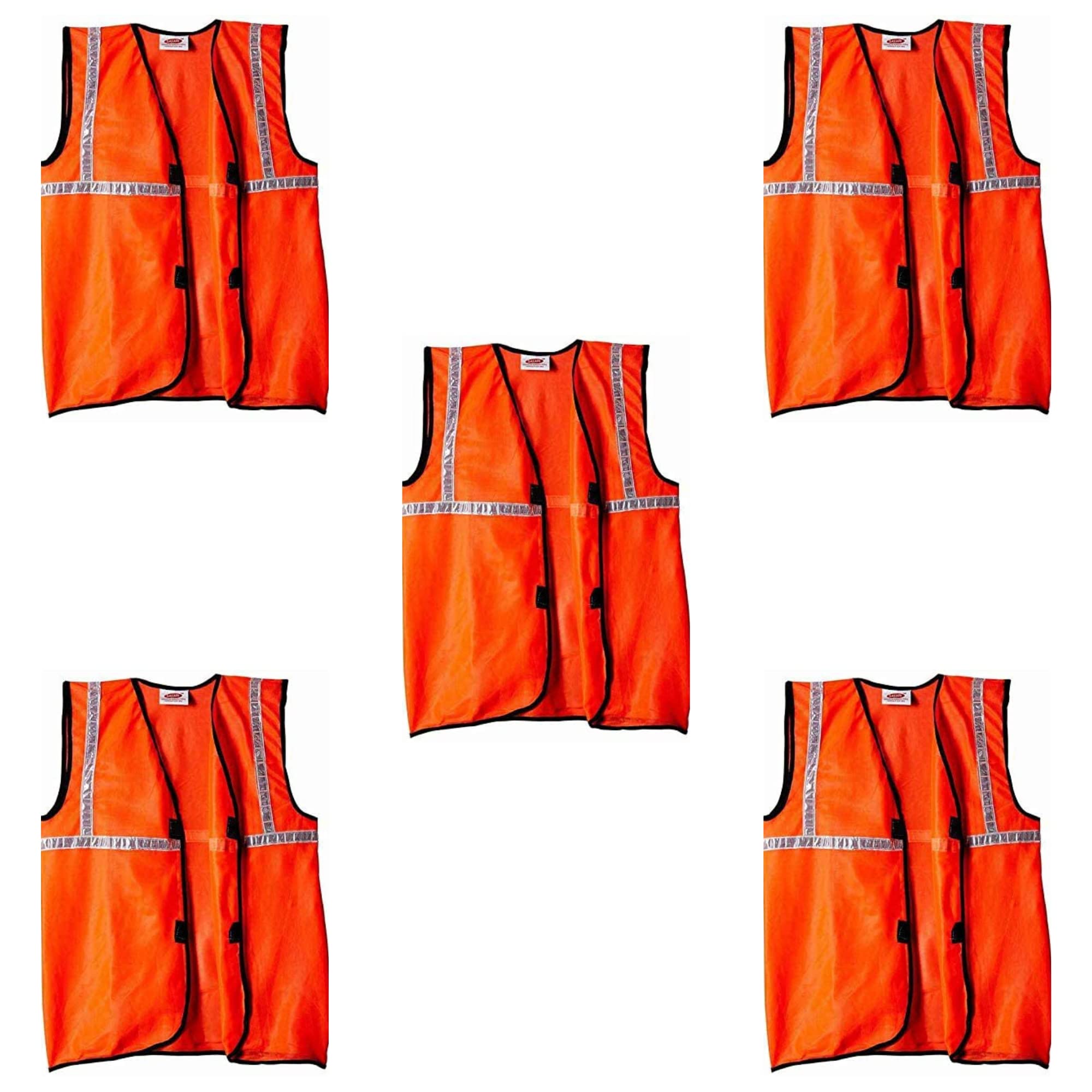 QADAR High Visibility Reflective Safety Jacket - Front & Back Reflectors(1 Inch), Perfect for Industrial Workers, Engineers, & Bicycle Riders, Lightweight Radium Jacket (Orange, 5 Nos) (B0B49HTP8N) Amazon Price History, Amazon Price Tracker