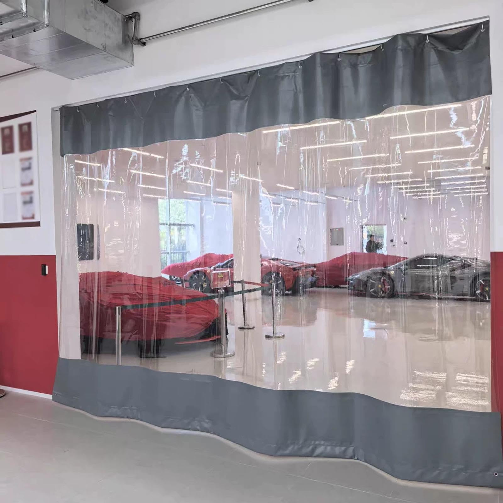 YXXSDP Divisorio Industriale In PVC Con Binario Per Officina Garage