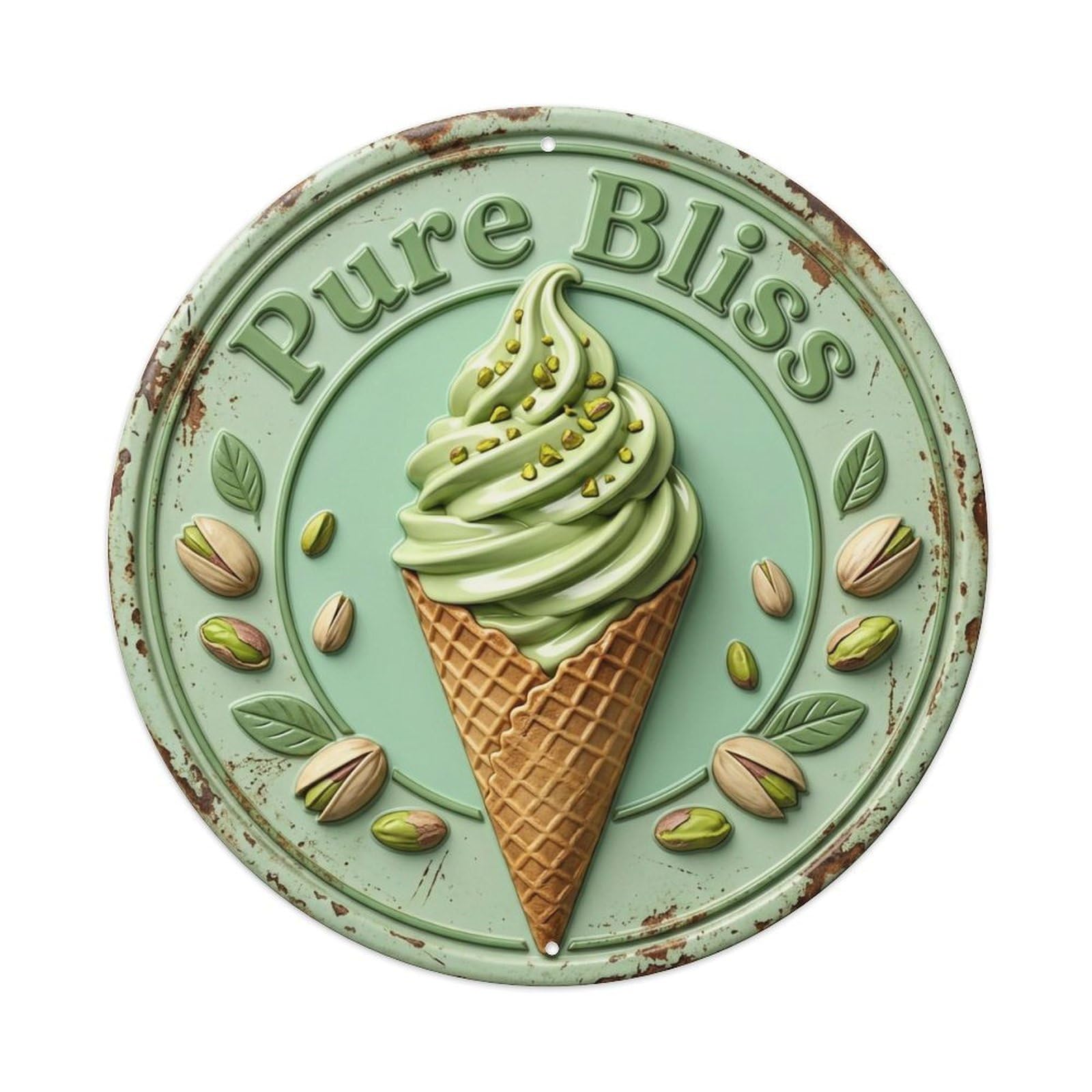 Pure Bliss Scoop Vintage Metal Tin Sign