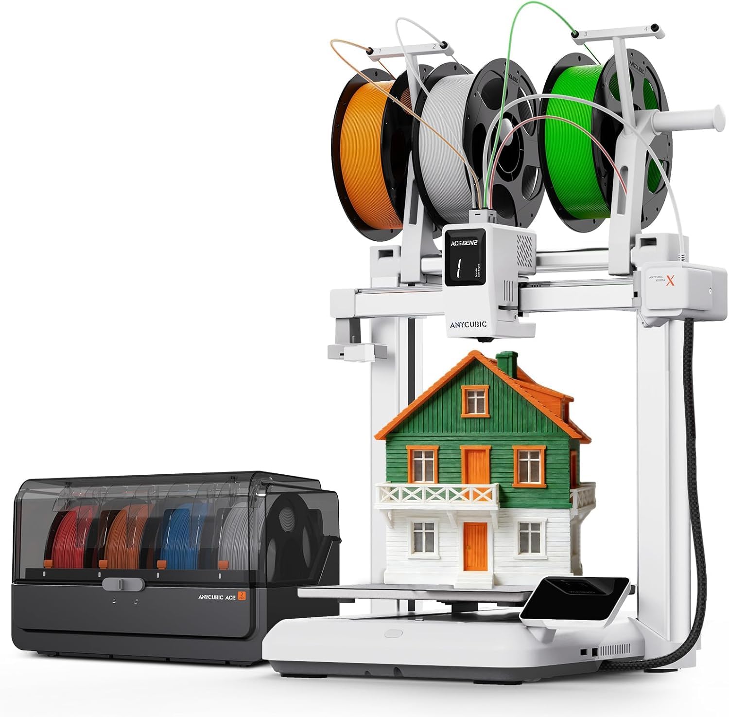 3IDEA Kobra X Combo High-Speed 3D Printer, Native 7-Color(up to 19), ACE GEN 2 with 81% Less Purge, 600mm/s, AI Monitoring, Latest-Level Multi-Color Printing for Geeks Professional with ACE 2 PRO-picture-28
