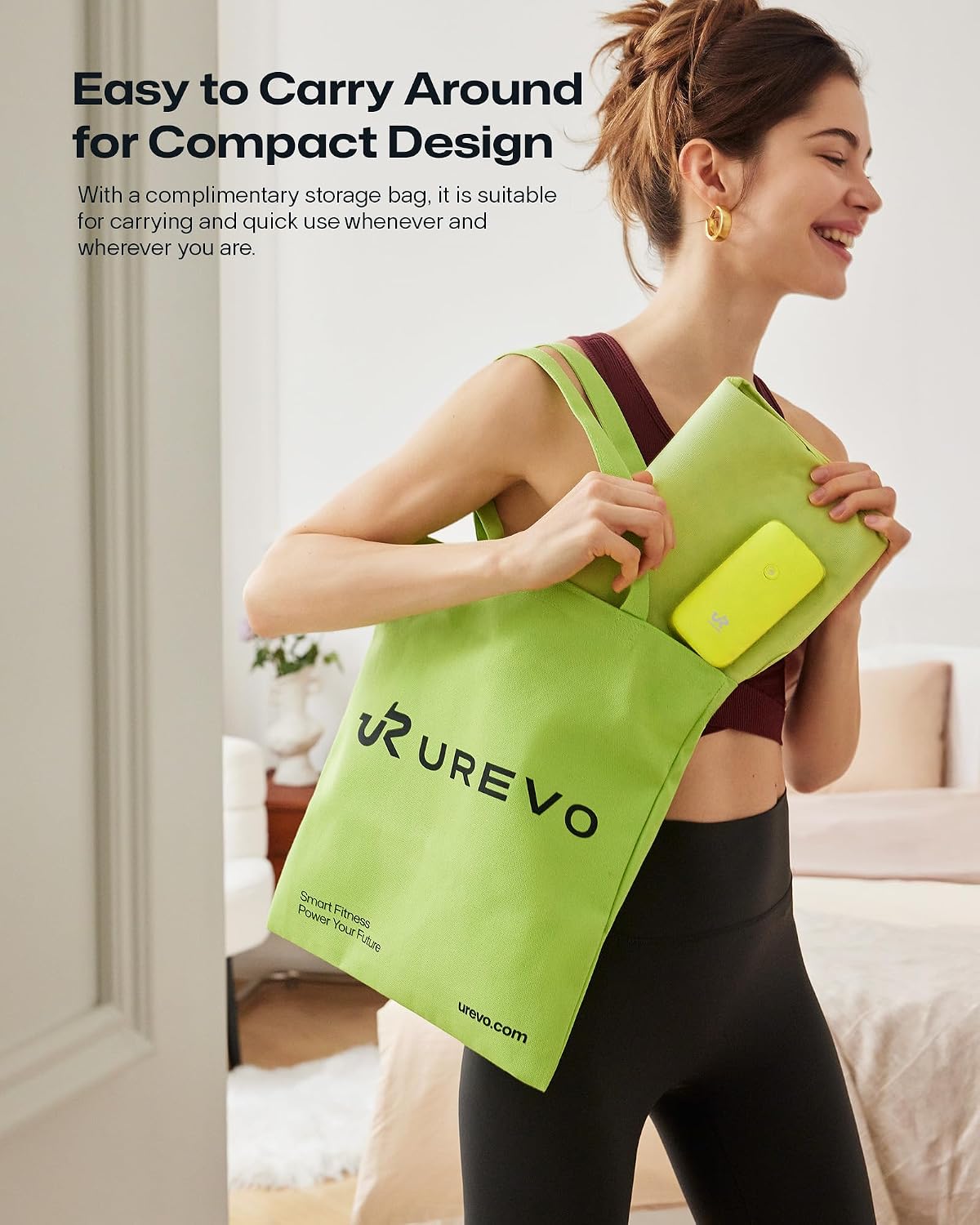 UREVO Smart Calf Massager with AI Massage Adaptation, Air Compression – Cordless Leg Massager for Circulation, Relaxation & Leg Sculpting – 3 Modes & 3 Intensities, Adjustable Heat, Long Battery