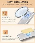 EZVALO 10inch Under Cabinet Lighting, LED Motion Sensor Light Indoor, 2400mAh USB Rechargeable Closet Lights, Dimmable & Magnetic Wireless Under Counter Lights for Kitchen, Pantry, Stairs (2 Pack)