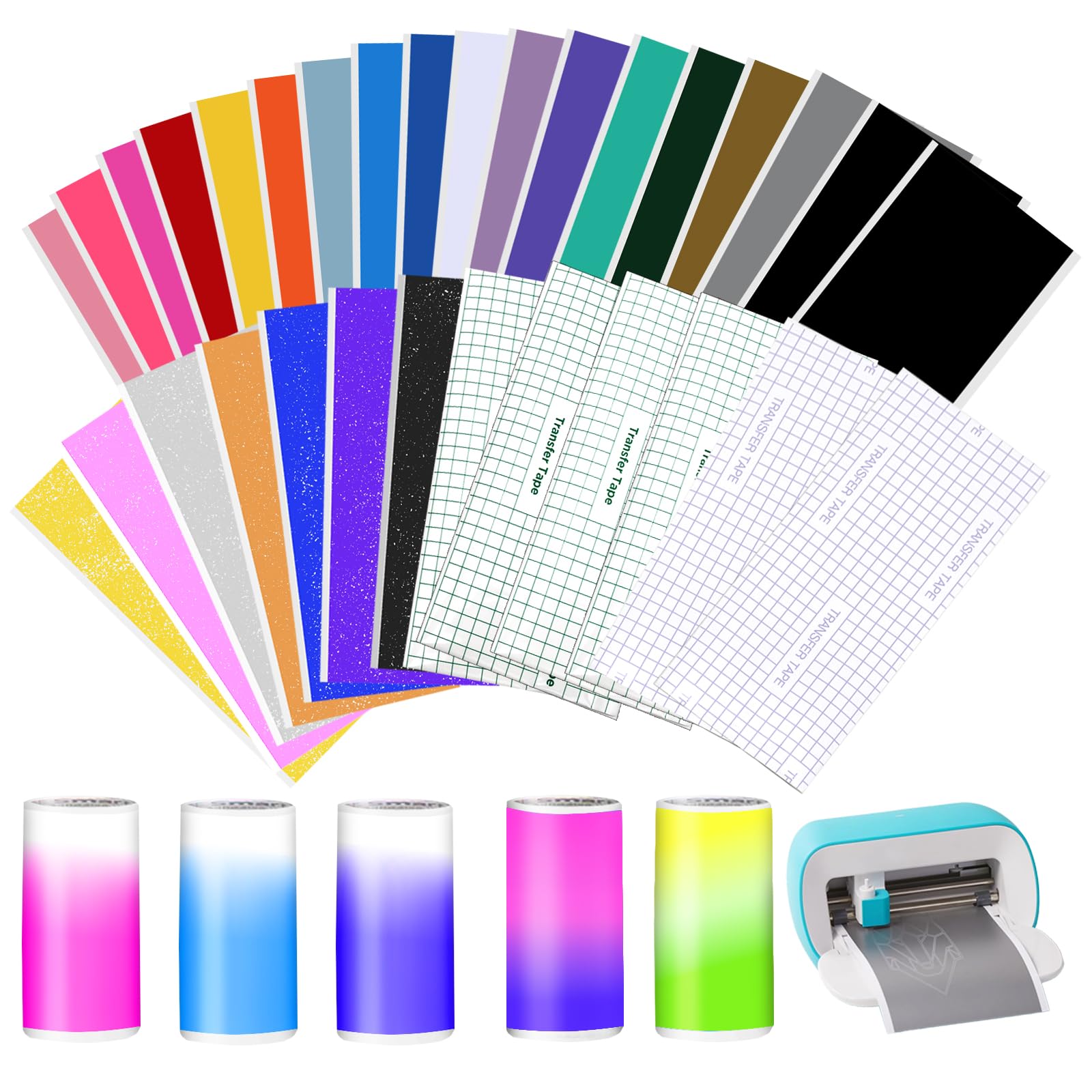 Vinyle à paillettes permanent 14x30.5 cm pour personnaliser vos coques de téléphone portable
