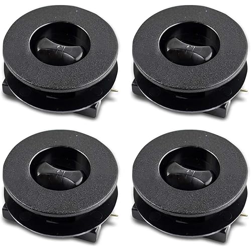 4PCS Car Carpet Fixing Clips, Plastic Carpet Runner, Interior Floor Mat Non-Slip Floor Mat Buckle, Double Layer Foot Pad Buckle Set, Keep Car Mats From Sliding, Universal for Most Cars(Black)