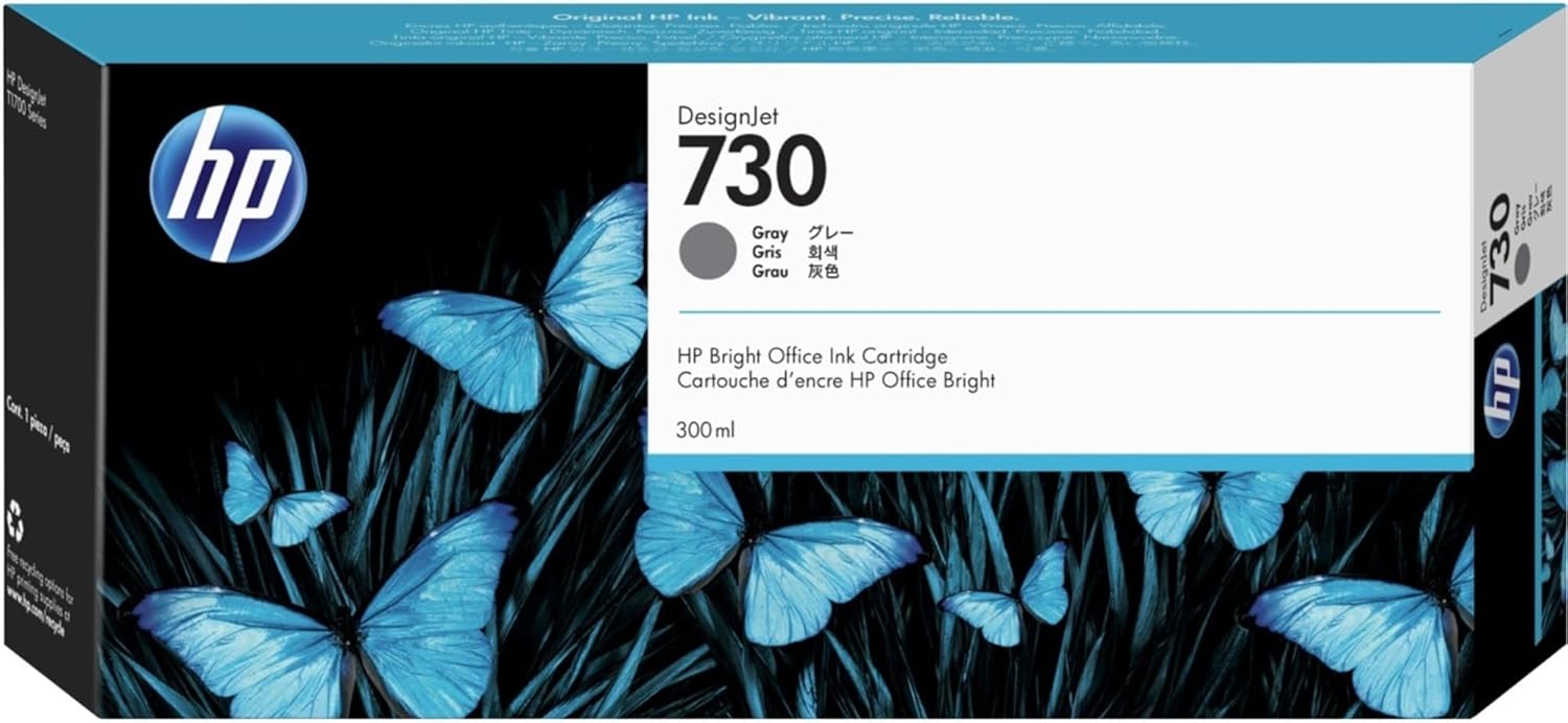 HP 730 300-ML Gray Ink Cartridge
