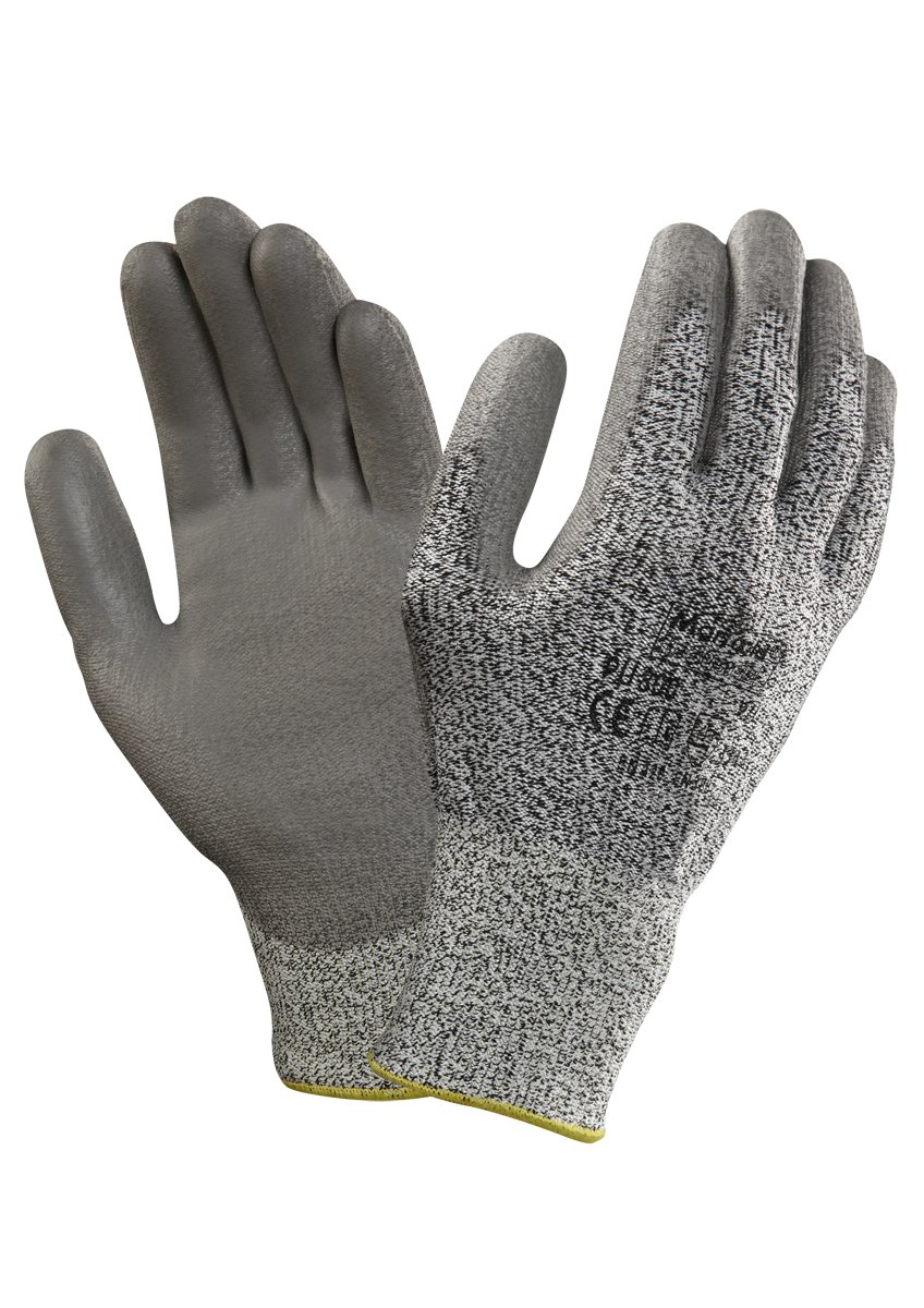 Ansell PU800 Protección contra cortes Guante contra productos químicos, Tamaño 7 (12 Pares)
