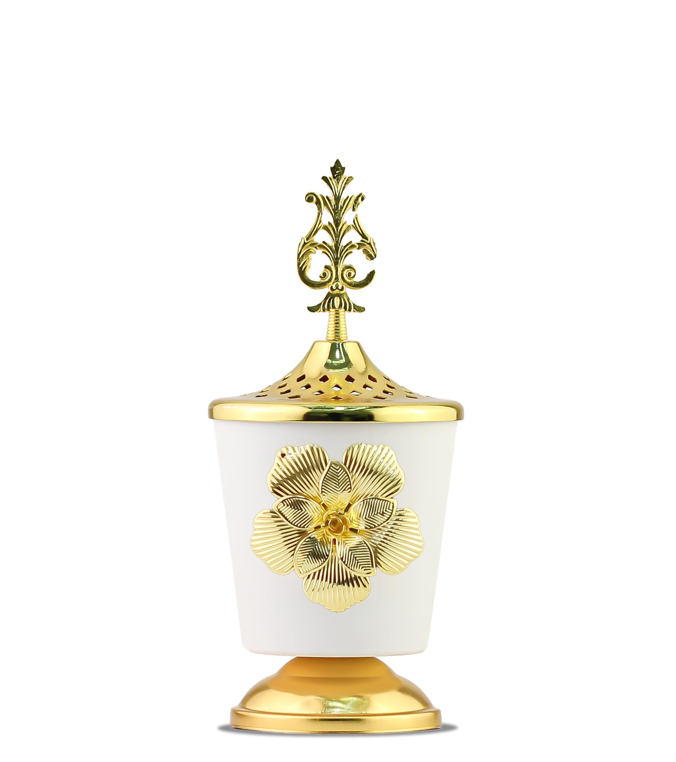 Mobigon Charcoal Incense Burner, Bakhoor Burner, Oud Frankincense Incense Burner, Vintage Arabic Burner, Suitable For Arabian Oud, Yoga, Spa and Aromatherapy, Office & Home Decor (style 2)