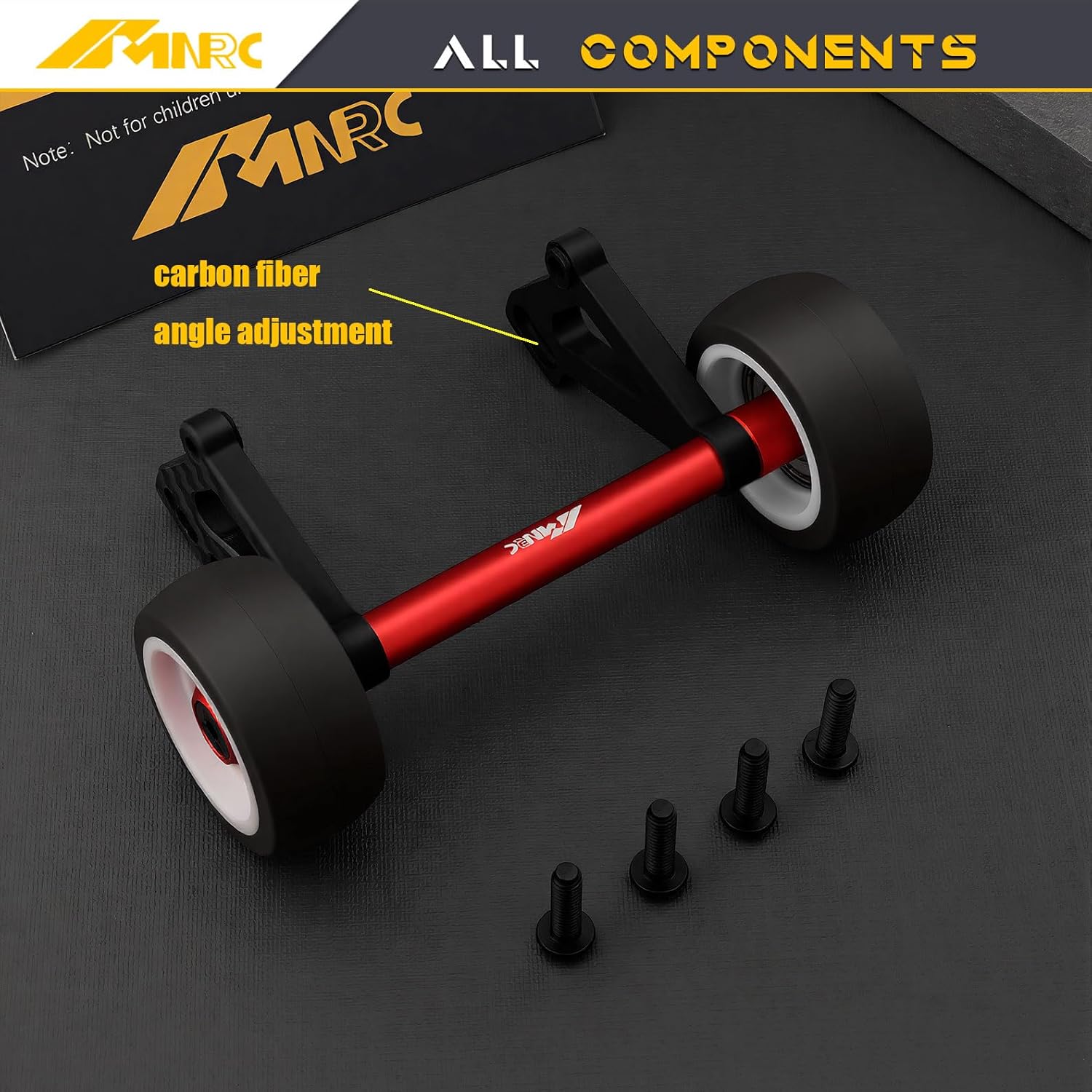 for Arrma 1/8 Notorious Kraton Wheelie Bar 6S EXB 4X4 RTR V6 Carbon Fiber Adjustable Angle Upgrade Part Red