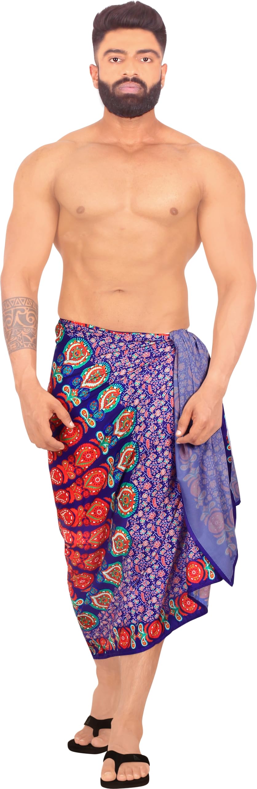 LA LEELA Men's Sarong Beach Cover Ups Wraps