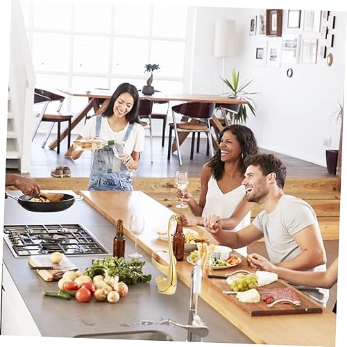 Miniatura 5 de Soporte de cubiertos de metal, base de tenedor, estante de almacenamiento decorativo para utensilios de cocina