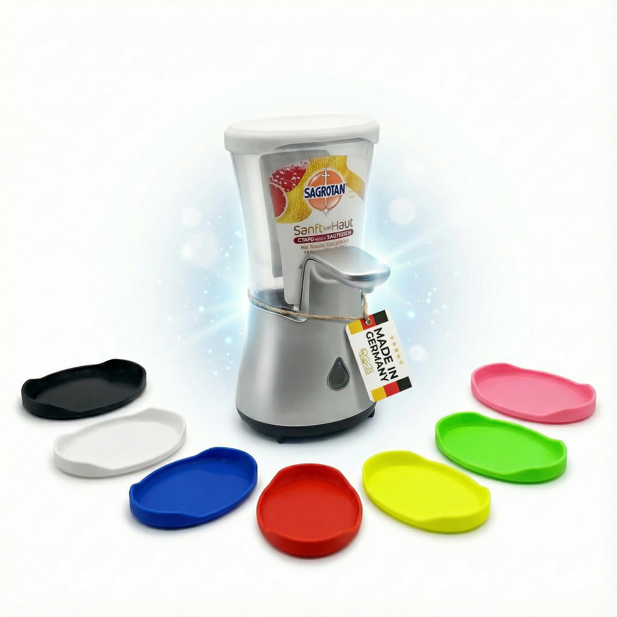 R-Satz Shop Lid for Sagrotan No Touch Soap Dispenser - Closure Cap Refill - Choice of Colours (White)