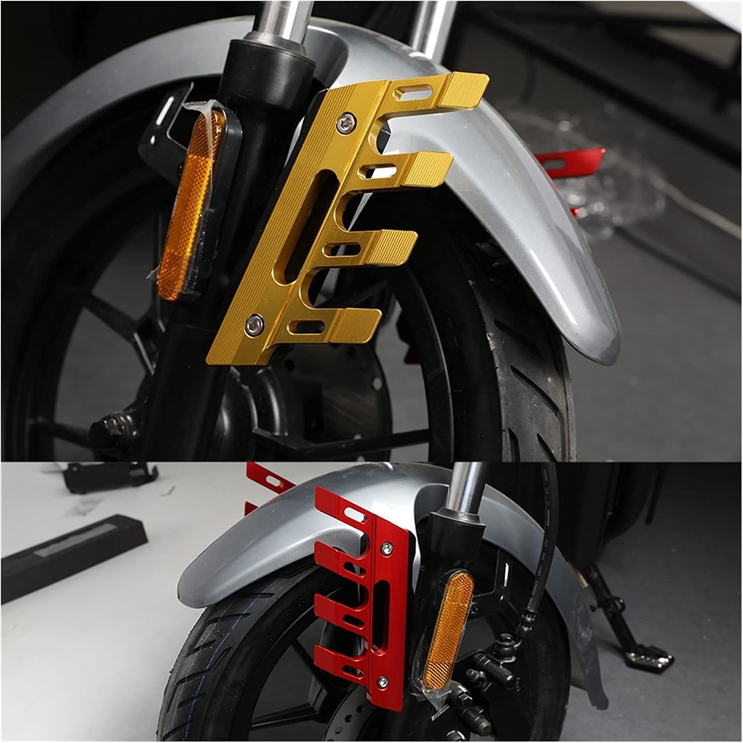 Motorcycle Front Fender Side Protection Guard Mudguard Sliders For Suzuki GSR400 GSR600 GSR750 GSR 600 750 2021 2020 2019 2018 Anti-Fall Frame Sliders (Color : BLUE)