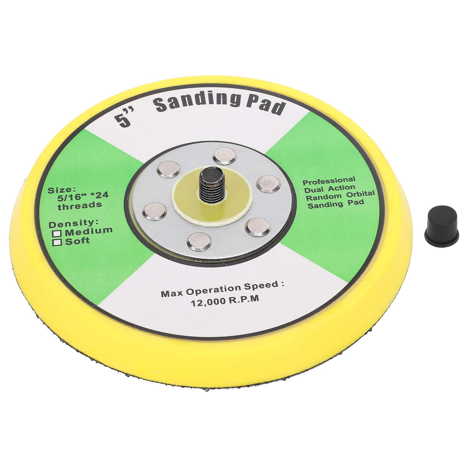 Universal 5in/125mm Round Sanding Pad, Polishing Grinding Disc, Buffing Abrasive Wheel