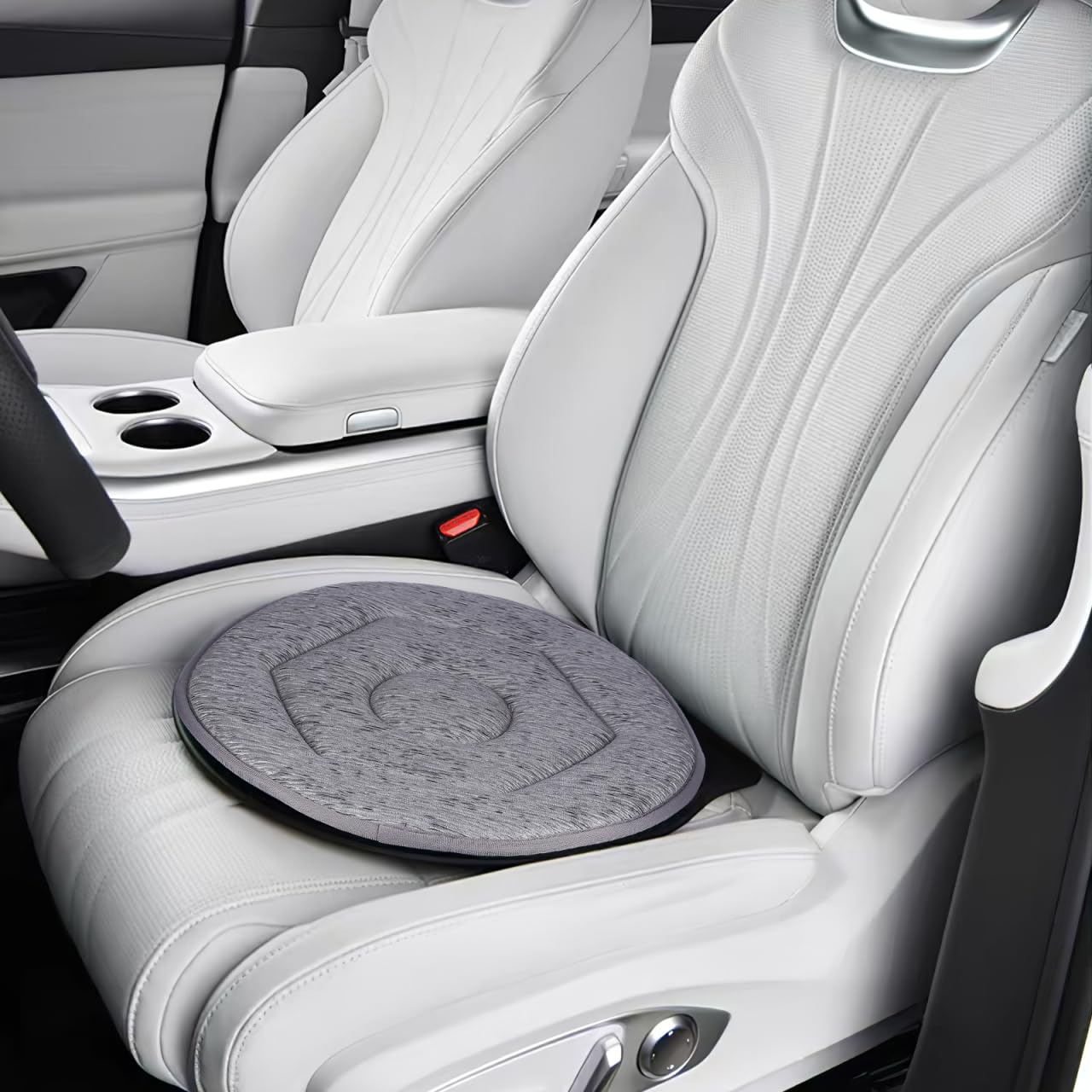 Cabilock Cuscino girevole girevole per seggiolino auto, portatile, per una facile mobilità, per casa, ufficio, design antiscivolo per sedersi comodamente per anziani donne incinte