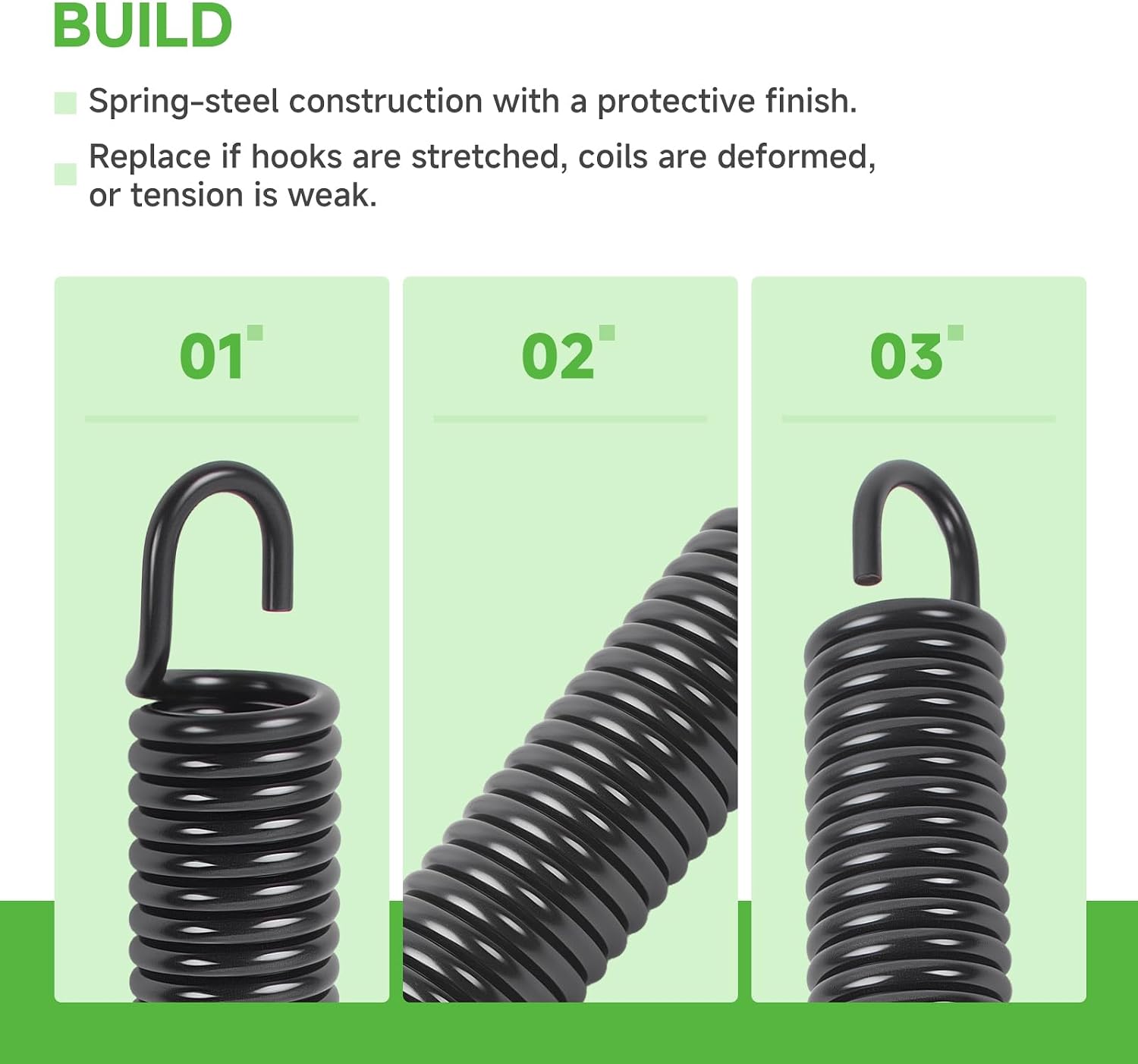 Extension Spring 732-04649, Compatible with Cub Cadet/MTD/Craftsman/Columbia Lawn Tractors (LTX-1050, SLTX-1050, YT950 KH, PYT9000, LTX-1050KH/KW/VT)