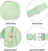 Vista 146 de Riñonera cruzada para mujeres y hombres, bolsa para cinturón para senderismo con correa ajustable, riñonera para correr, entrenamiento, deportes