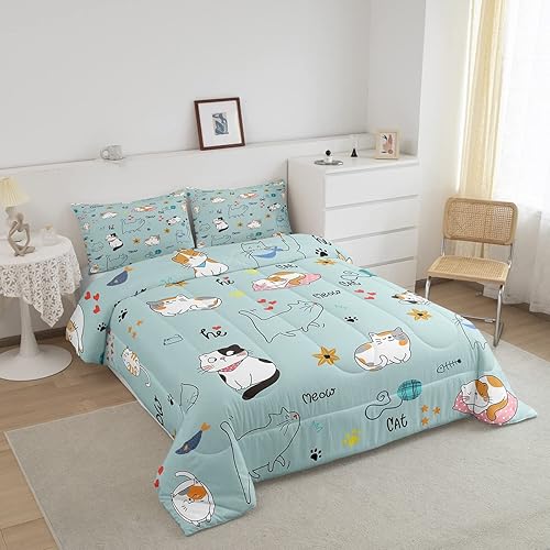 Miniatura 10 de Erosebridal Juego de edredón de caballo para niñas, tamaño matrimonial, elegante, juego de ropa de cama de cerezo para niños y adolescentes, con