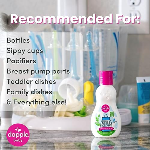 Miniatura 43 de Repuesto para líquido para lavar platos y botellas de bebé Dapple, sin fragancia, 34 onzas líquidas, DP-035B, 2