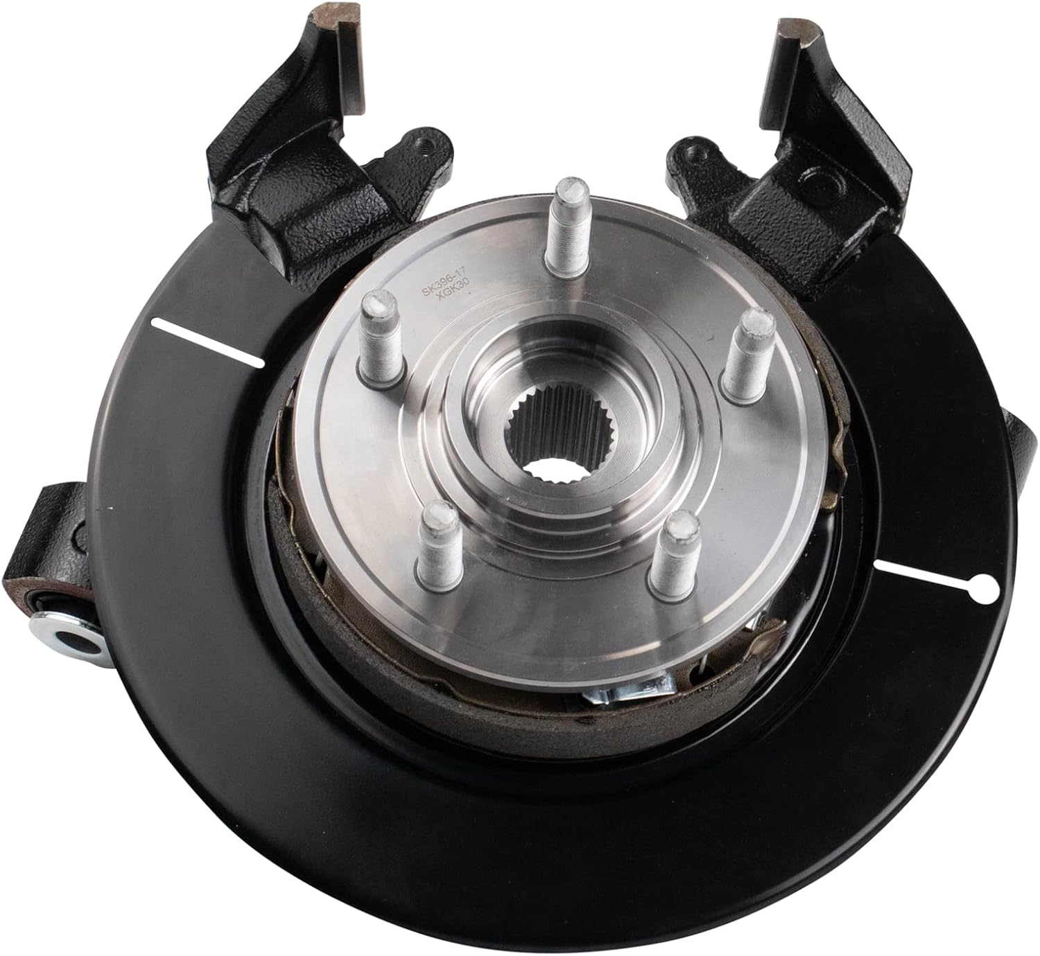 TRQ Rear Wheel Bearing & Hub Assembly with Knuckle LH for Ford Lincoln Mercury