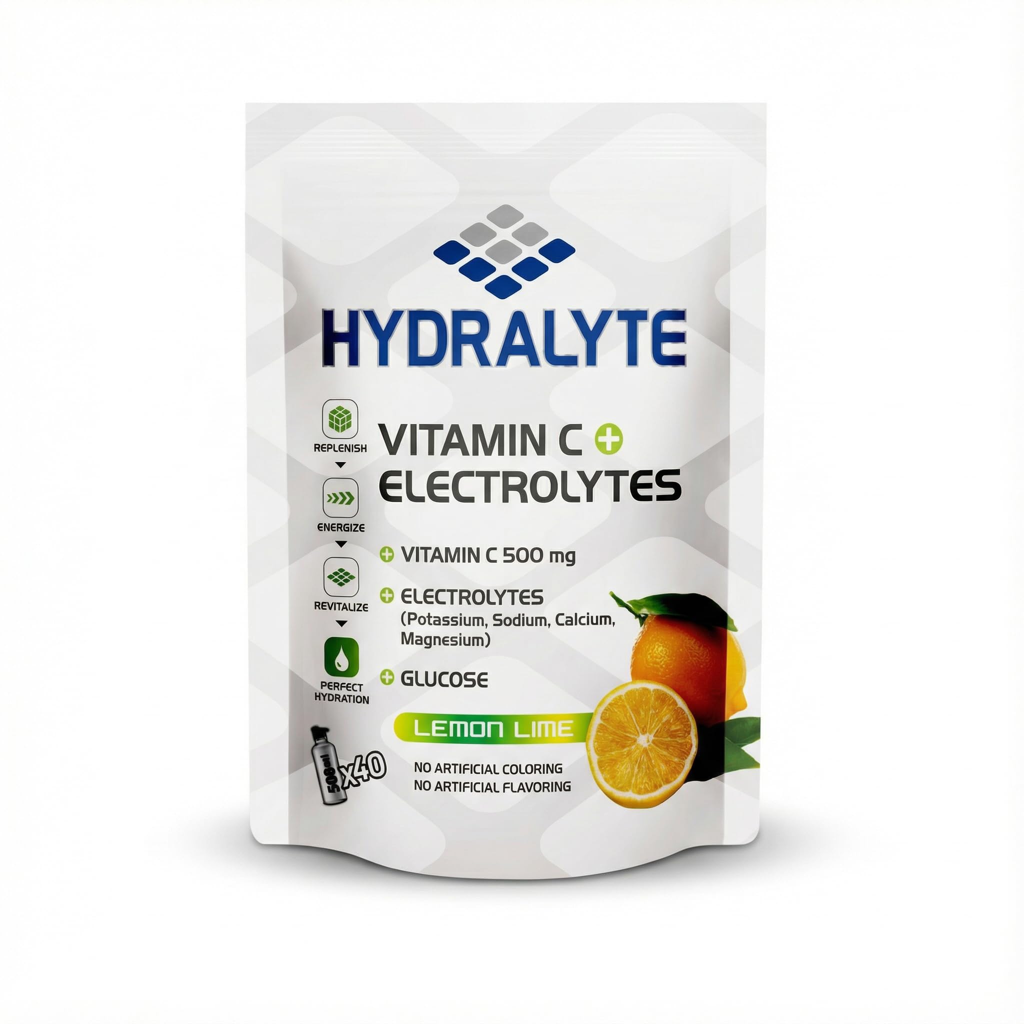 Hydralyte Vitamin C + Electrolyte Hydration Sports Drink Powder Mix Pouch, 800 gm