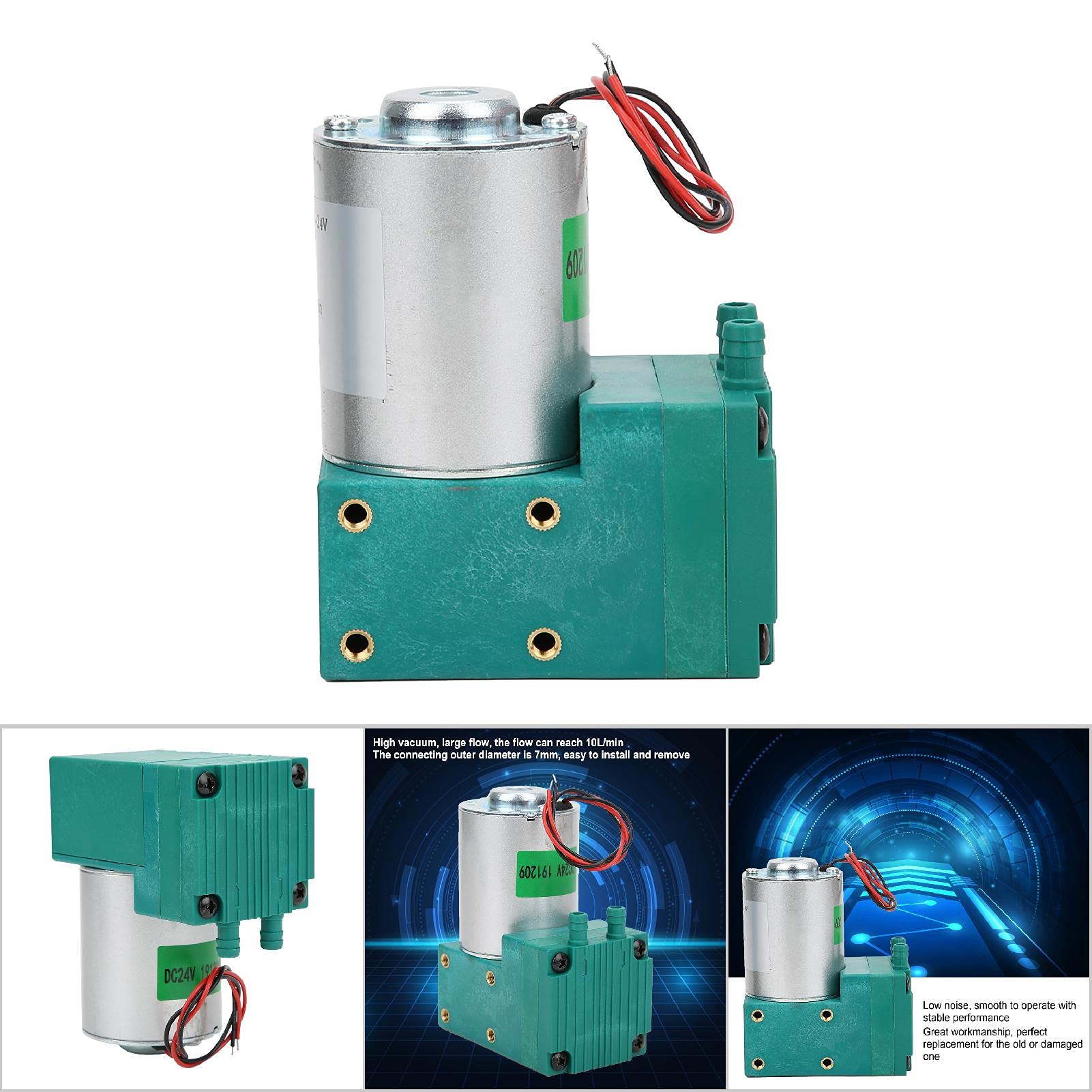 Fafeicy Mini-Vakuumpumpe, 12 W, 10 L/min Durchfluss, -65–150 KPa Druck,