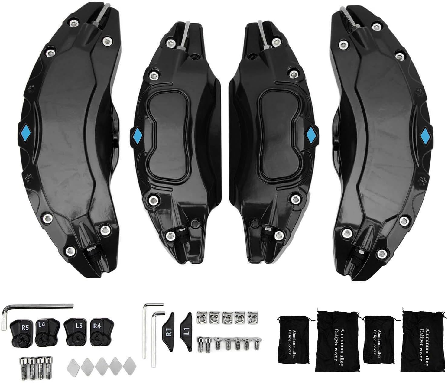 Caliper Covers Set of 4 Compatible with Tesla Model Y