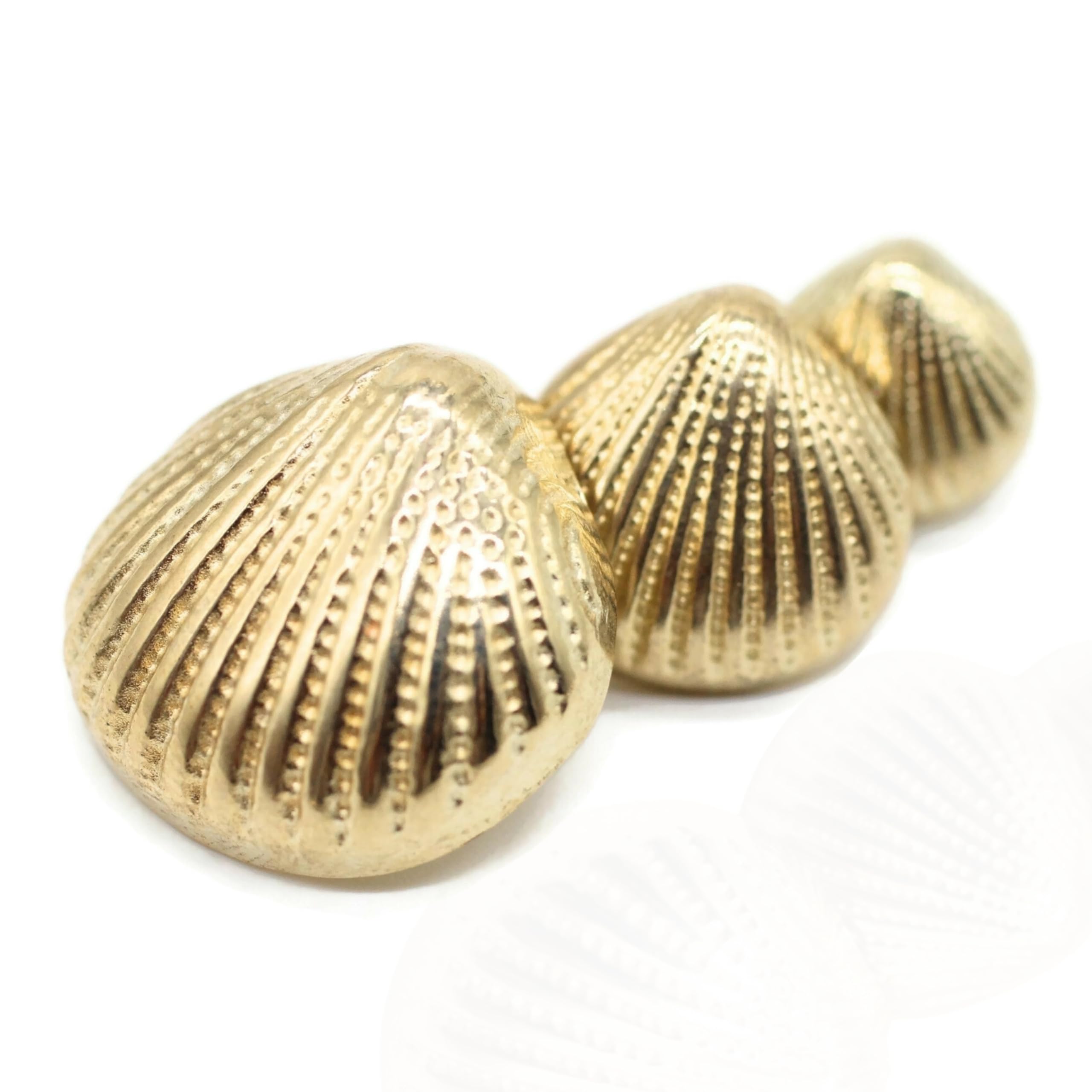 no.0497 ゴールドカットとSea shell Amazon.com: Sea Shell Gold Metal Shank Buttons - 12 Pcs - 3 Size