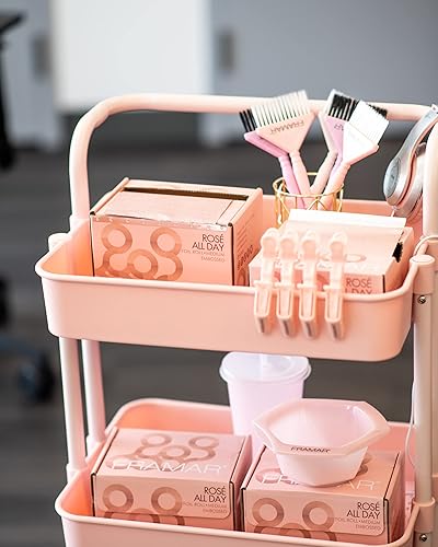 Miniatura 3 de FRAMAR Lámina de pelo rosa  Láminas de pelo para resaltar el cabello largo, lámina de salón para resaltar el cabello, láminas de salón para