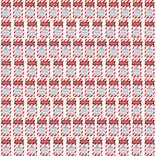 SAFBY Lockout Tagout Tags, 5.7'x2.9', OSHA Compliant, Loto Lock Out Tag Out 100 Pack (100 pcs)