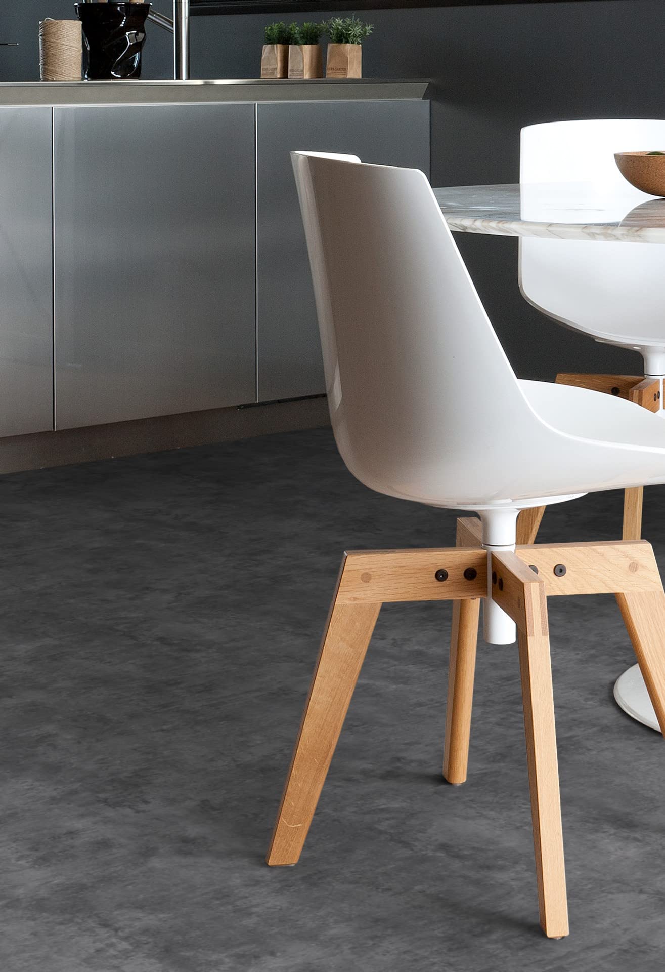 MadeInNature Suelo de PVC/Alfombra de interior/suelo de vinilo antideslizante/Pequeñas y Grandes Dimensiones. (Madras Silver, 2 x 5 m)