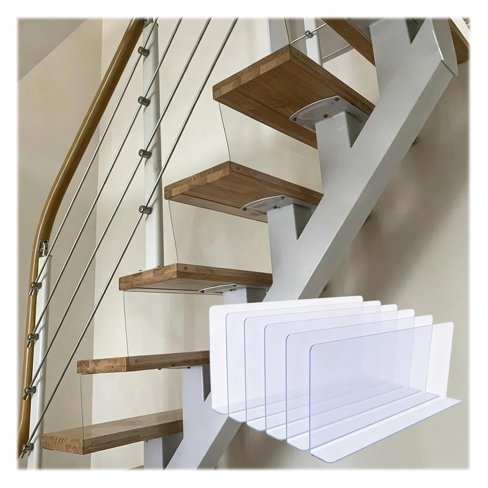 Bloqueur sous Lit Protection Escalier Ouvert 10-41 Cm pour Animaux