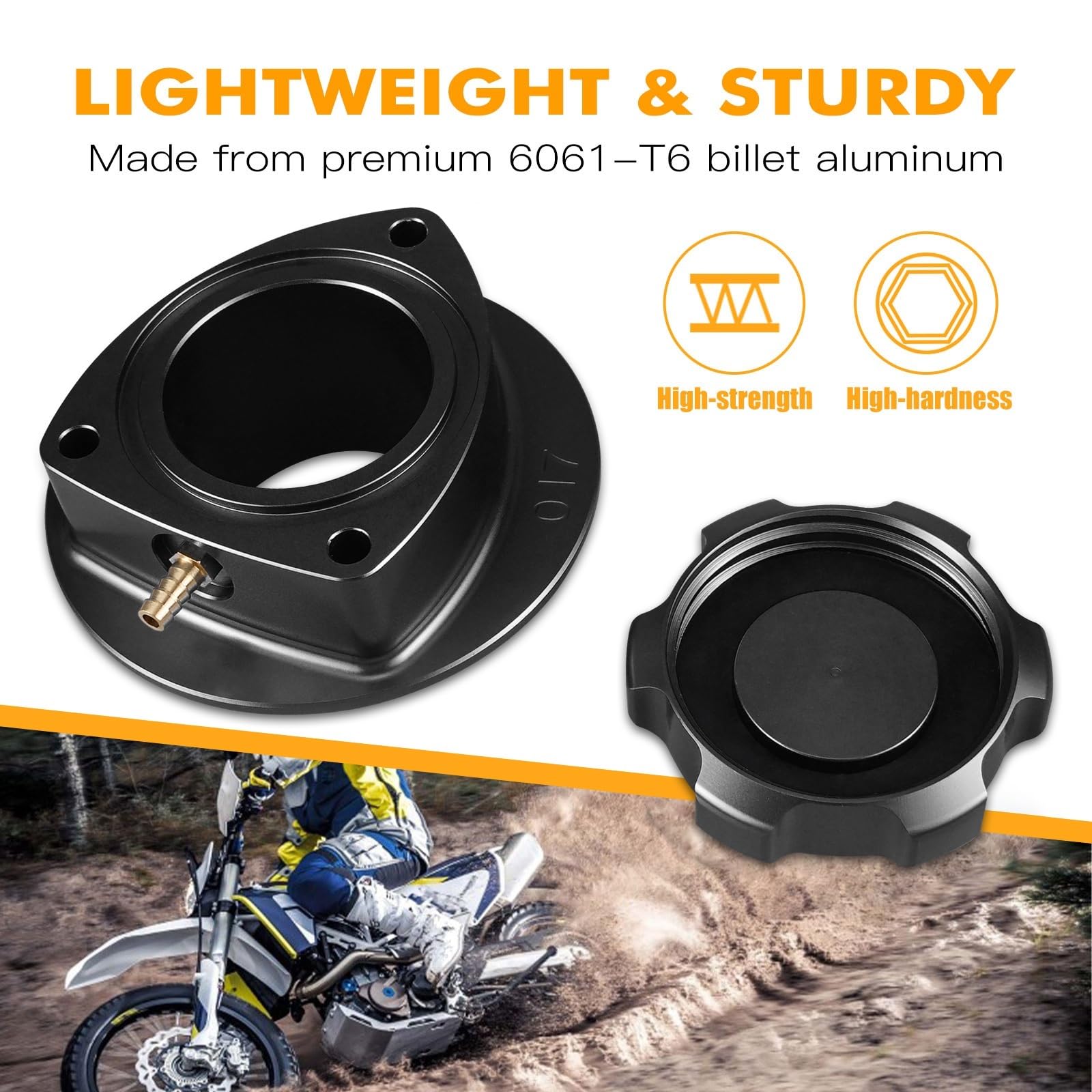 Korek wlewu oleju Pasuje do Husq&varna 701 Supermoto Enduro Long Range Korek wlewu paliwa do LR 16-2024 2023(Black)