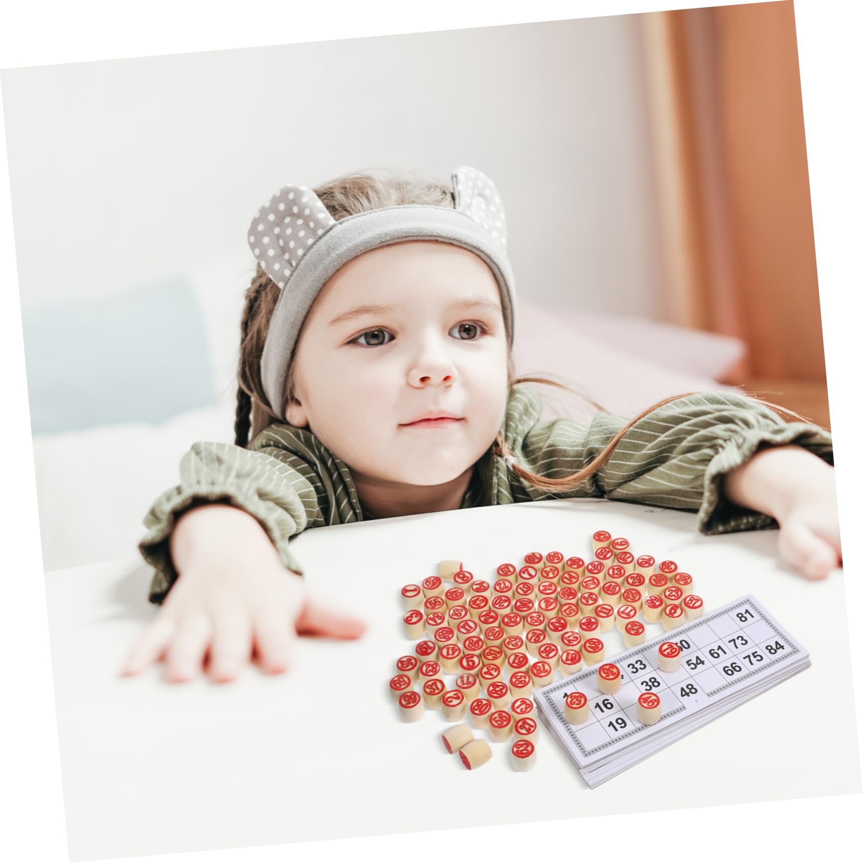 Lustiges Bingo Spiel mit 90 Doppelseitigen Zahlenkarten Fördert Hand Auge Koordination und Feinmotorik für Partys und Gruppenspiele